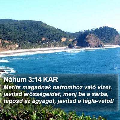 Náhum 3:14 KAR Bible Verse Image