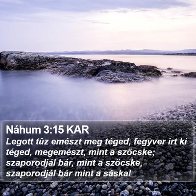 Náhum 3:15 KAR Bible Verse Image