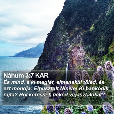 Náhum 3:7 KAR Bible Verse Image