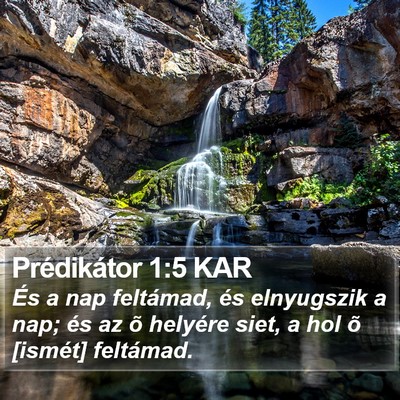 Prédikátor 1:5 KAR Bible Verse Image