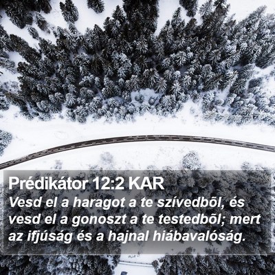 Prédikátor 12:2 KAR Bible Verse Image