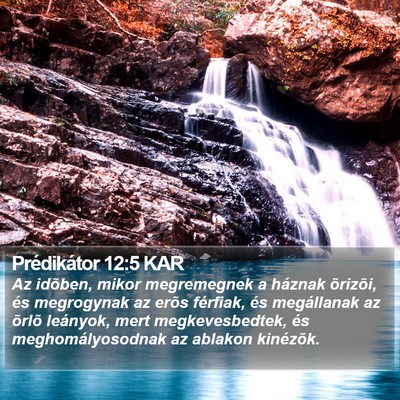 Prédikátor 12:5 KAR Bible Verse Image