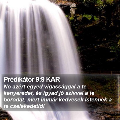 Prédikátor 9:9 KAR Bible Verse Image