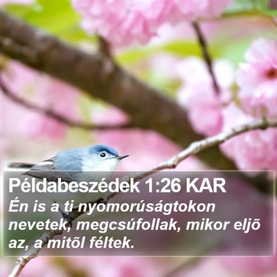 Példabeszédek 1:26 KAR Bible Verse Image