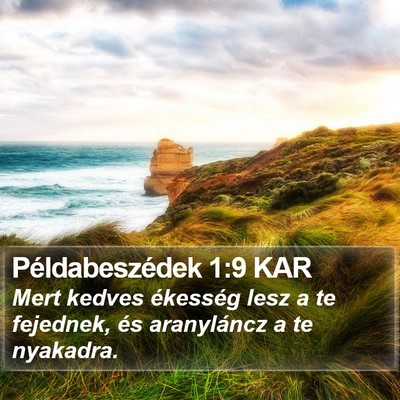 Példabeszédek 1:9 KAR Bible Verse Image