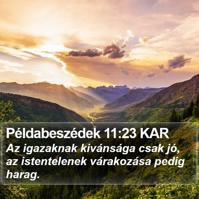 Példabeszédek 11:23 KAR Bible Verse Image