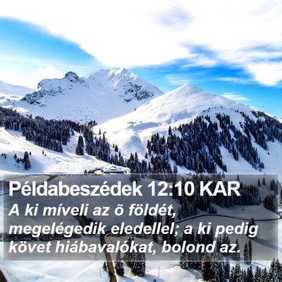 Példabeszédek 12:10 KAR Bible Verse Image