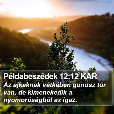 Példabeszédek 12:12 KAR Bible Verse Image