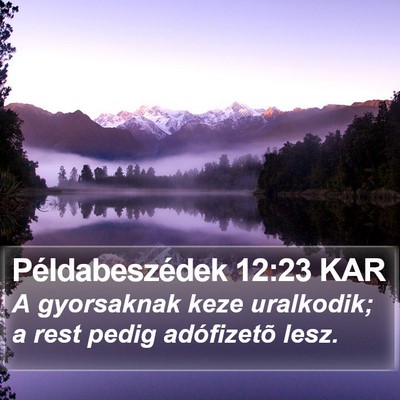 Példabeszédek 12:23 KAR Bible Verse Image