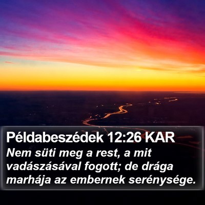 Példabeszédek 12:26 KAR Bible Verse Image