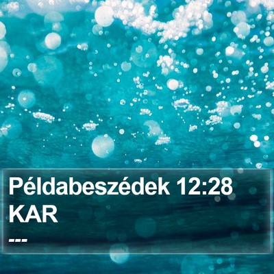 Példabeszédek 12:28 KAR Bible Verse Image