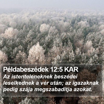 Példabeszédek 12:5 KAR Bible Verse Image