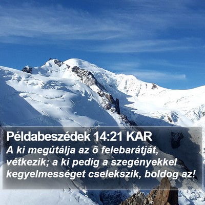 Példabeszédek 14:21 KAR Bible Verse Image