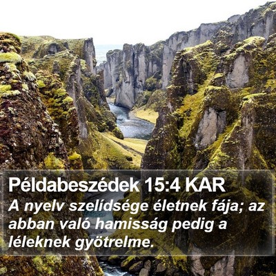 Példabeszédek 15:4 KAR Bible Verse Image