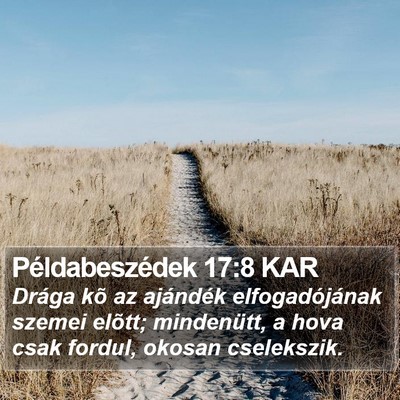 Példabeszédek 17:8 KAR Bible Verse Image