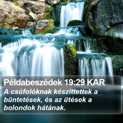 Példabeszédek 19:29 KAR Bible Verse Image