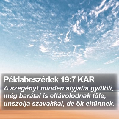 Példabeszédek 19:7 KAR Bible Verse Image