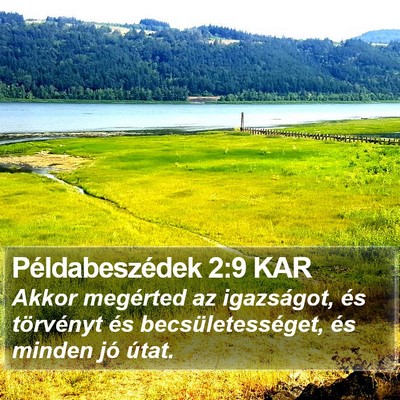 Példabeszédek 2:9 KAR Bible Verse Image