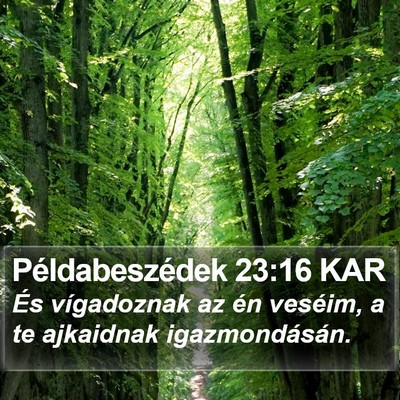 Példabeszédek 23:16 KAR Bible Verse Image