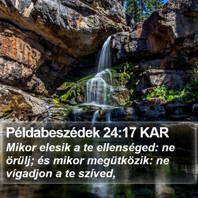 Példabeszédek 24:17 KAR Bible Verse Image