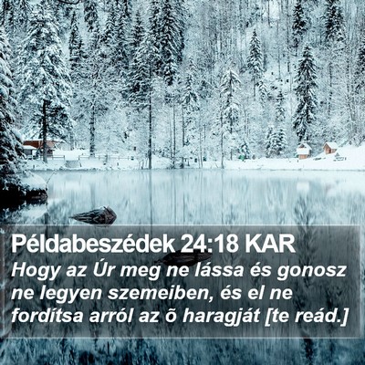 Példabeszédek 24:18 KAR Bible Verse Image