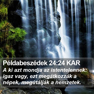 Példabeszédek 24:24 KAR Bible Verse Image