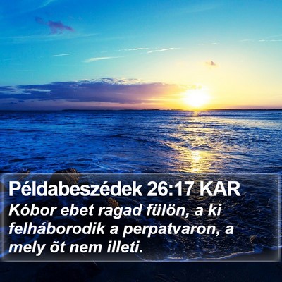 Példabeszédek 26:17 KAR Bible Verse Image