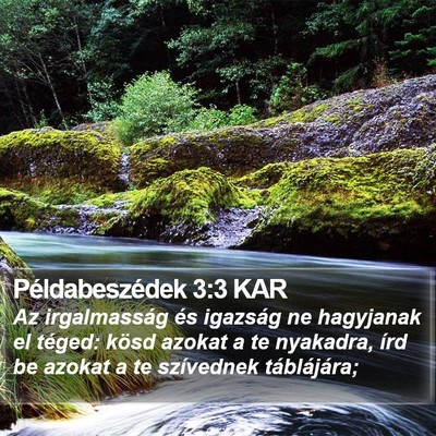 Példabeszédek 3:3 KAR Bible Verse Image