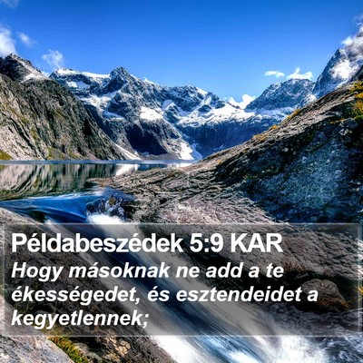 Példabeszédek 5:9 KAR Bible Verse Image