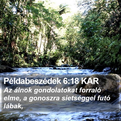 Példabeszédek 6:18 KAR Bible Verse Image