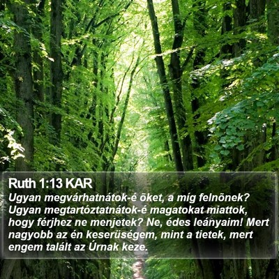 Ruth 1:13 KAR Bible Verse Image