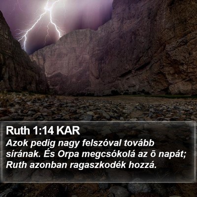 Ruth 1:14 KAR Bible Verse Image