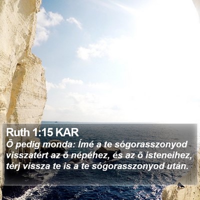 Ruth 1:15 KAR Bible Verse Image