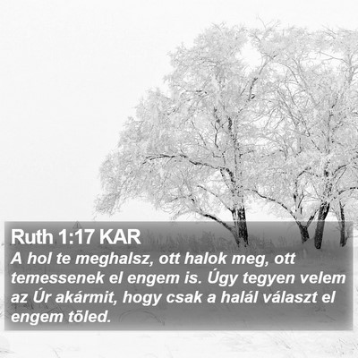 Ruth 1:17 KAR Bible Verse Image