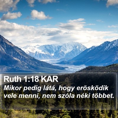 Ruth 1:18 KAR Bible Verse Image