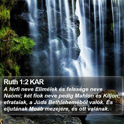 Ruth 1:2 KAR Bible Verse Image