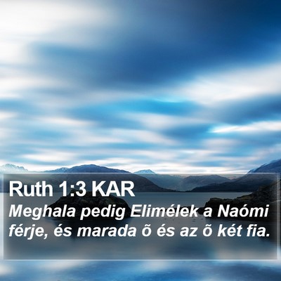 Ruth 1:3 KAR Bible Verse Image