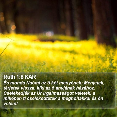 Ruth 1:8 KAR Bible Verse Image
