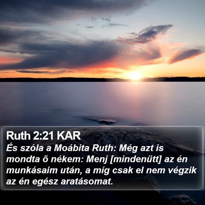 Ruth 2:21 KAR Bible Verse Image