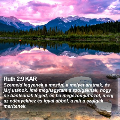 Ruth 2:9 KAR Bible Verse Image