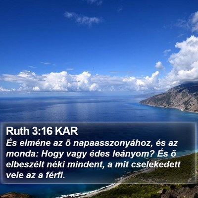 Ruth 3:16 KAR Bible Verse Image
