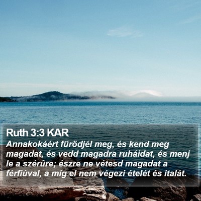Ruth 3:3 KAR Bible Verse Image