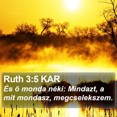 Ruth 3:5 KAR Bible Verse Image