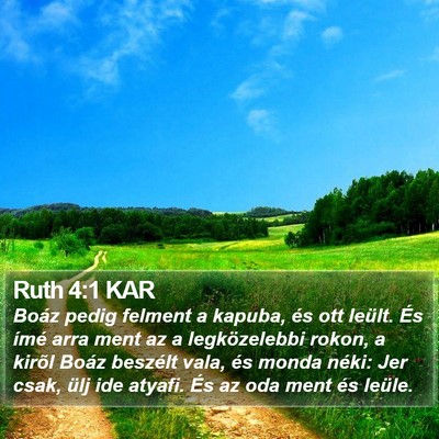 Ruth 4:1 KAR Bible Verse Image