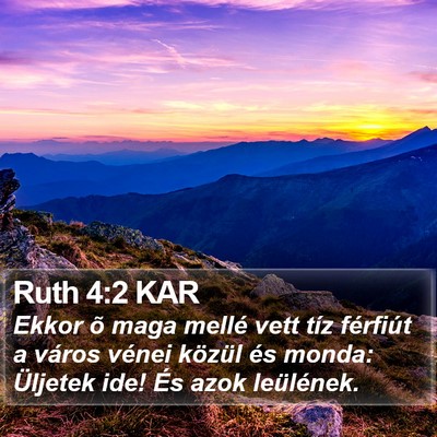 Ruth 4:2 KAR Bible Verse Image