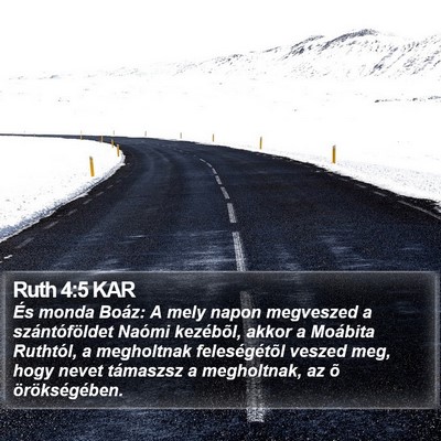Ruth 4:5 KAR Bible Verse Image