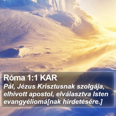 Róma 1:1 KAR Bible Verse Image