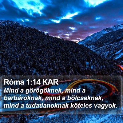 Róma 1:14 KAR Bible Verse Image