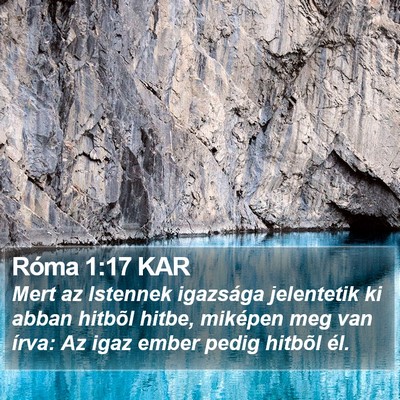 Róma 1:17 KAR Bible Verse Image