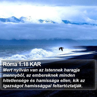 Róma 1:18 KAR Bible Verse Image